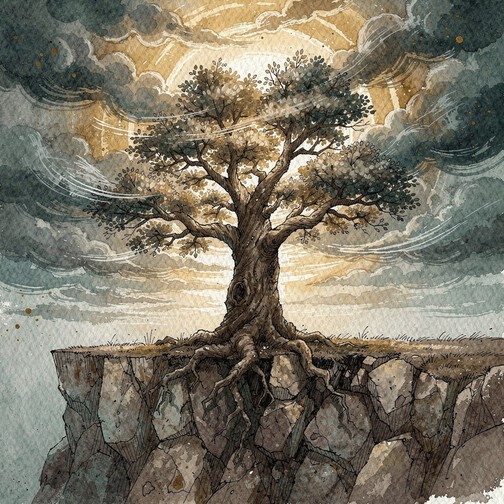 Free Rooted In Strength Image - Tree, Oak, Roots | Download at StockCake
