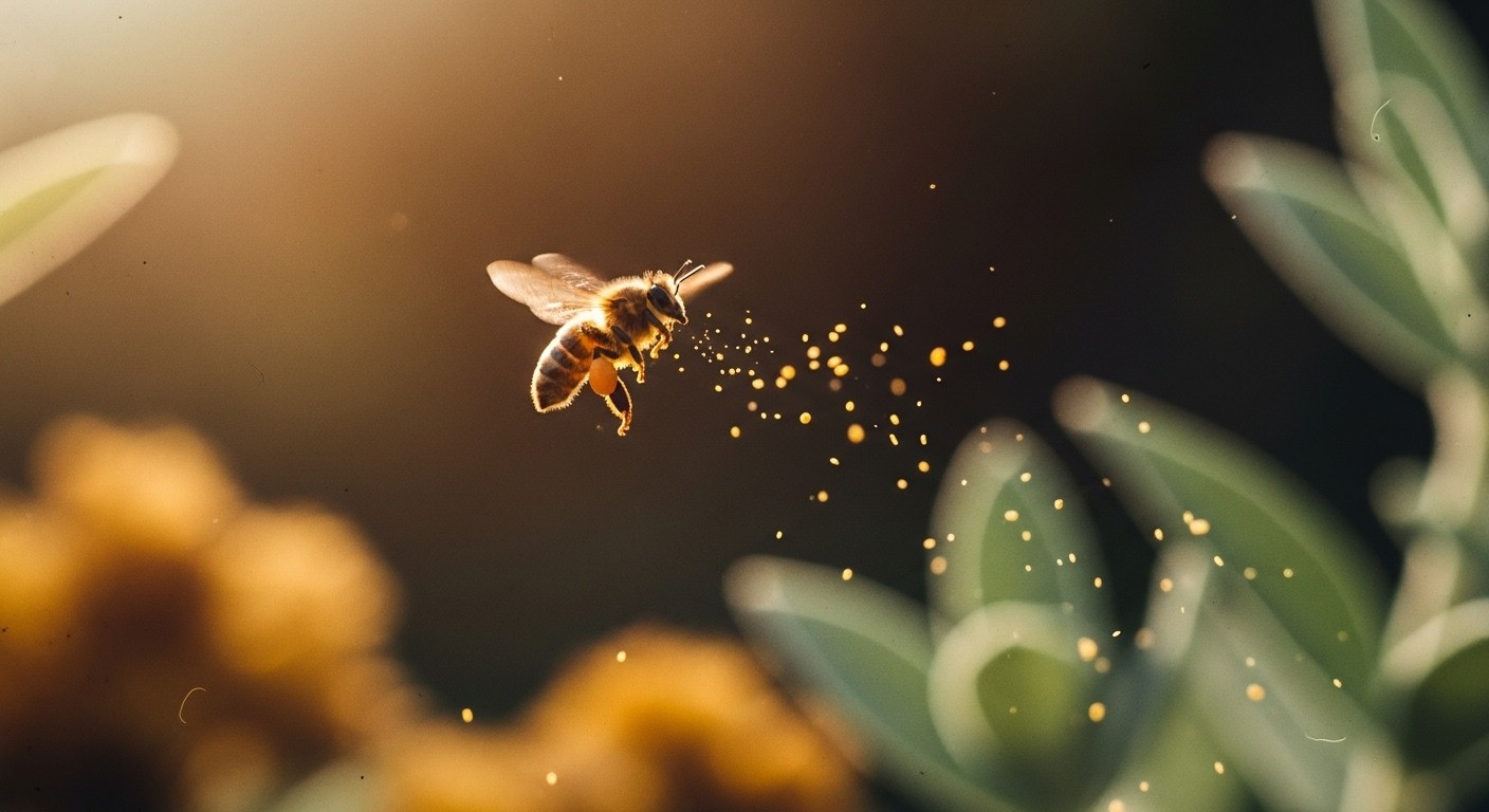 Free Golden Pollen Flight Image - Bee, Pollinator, Flying | Download at ...