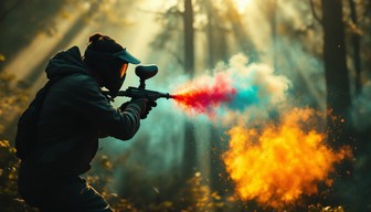 Free Paintball Forest Battle Image - Paintball, Forest, Explosion ...