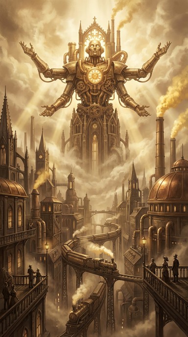 Free Divine Mechanical God Image - Steampunk, Mechanical, Deity ...