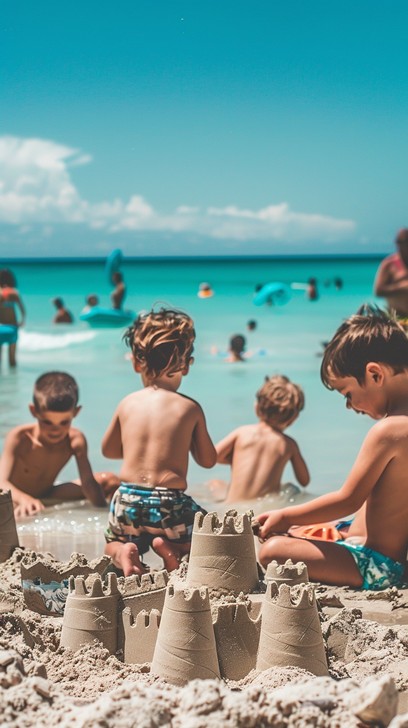 Free Sandy Castle Fun Image - Beach, Children, Sand | Download at StockCake