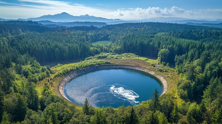 Free Serene forest lake Image - Lake, Forest, Aerial | Download at ...