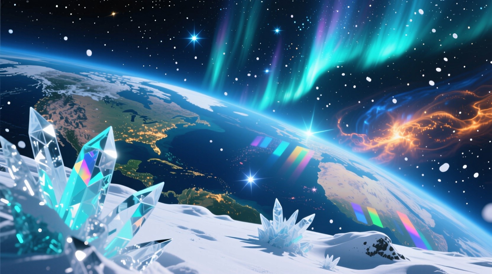 Cosmic Ice Free Cosmic Winter Majesty Image - Aurora, Space, Earth | Download at ...