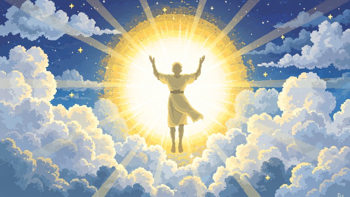 Free Divine Pixel Ascension Image - Pixelart, Spiritual, Ascension ...