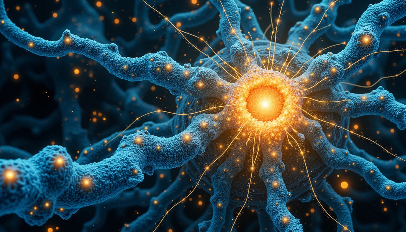 Free Radiant Neural Connections Image - Neuron, Network, Brain ...