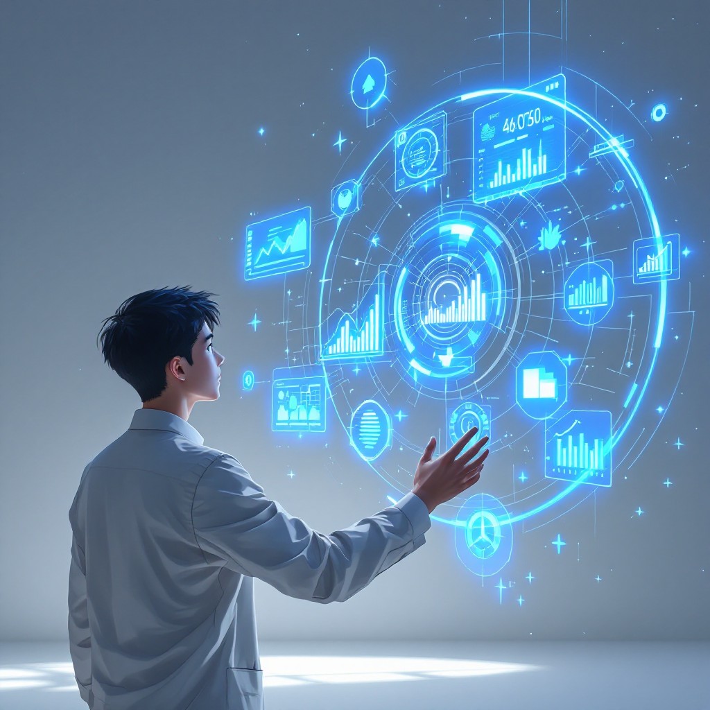 Free Future Data Interface Image - Holographic, Futuristic, Technology ...