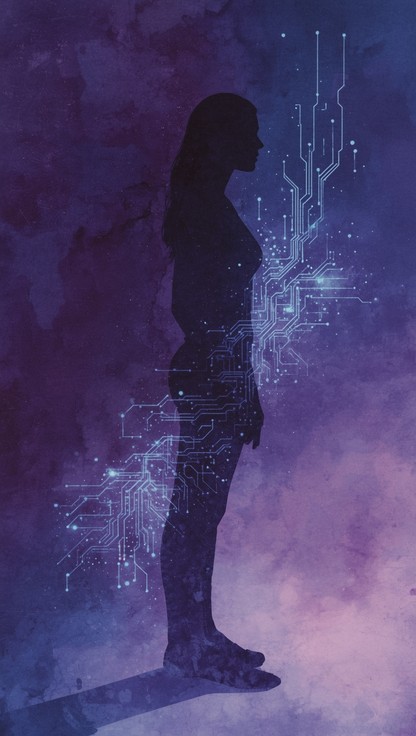 Free Digital Human Transformation Image - Watercolor, Digital ...