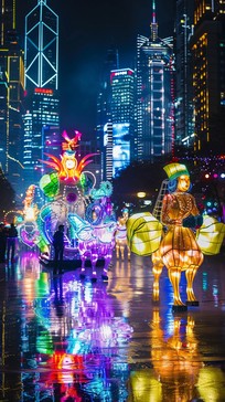 Visual Parade Free Vibrant Night Parade Image - Night, Parade, Illuminated | Download ...