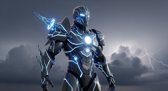Free Electrified Battle Armor Image - Armor, Lightning, Futuristic ...