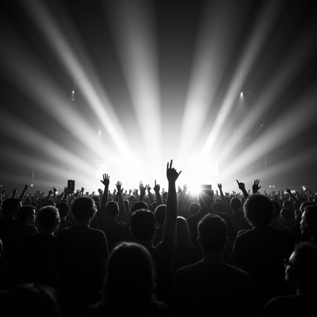 Download Ecstatic Festival Moment Image - Concert, Festival, Monochrome ...