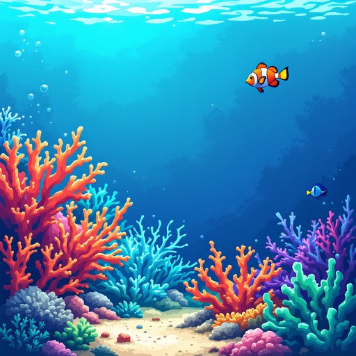 Free Pixel Ocean Paradise Image - Pixel, Reef, Coral | Download at ...