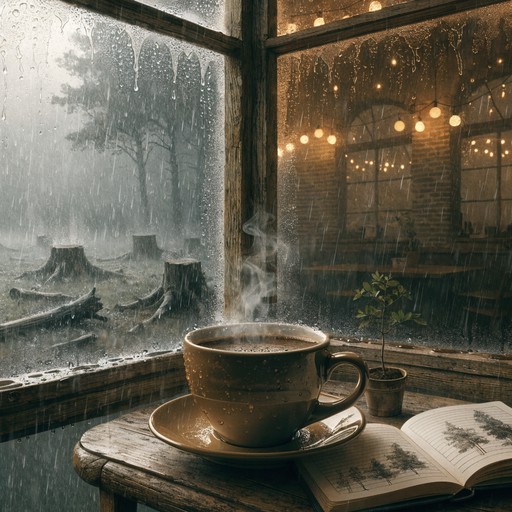 Free Rainy Cafe Solitude Image - Cafe, Coffee, Rain | Download at StockCake