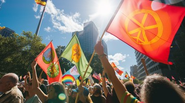 Free Peaceful Civic Protest Image - Protest, Peace, Flags | Download at ...