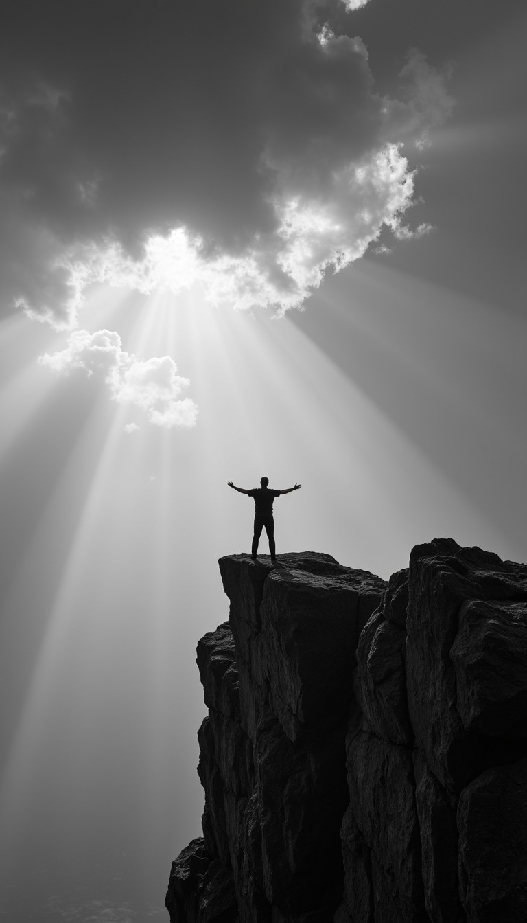 Free Silhouette Embracing Light Image - Achievement, Adventure, Apex ...