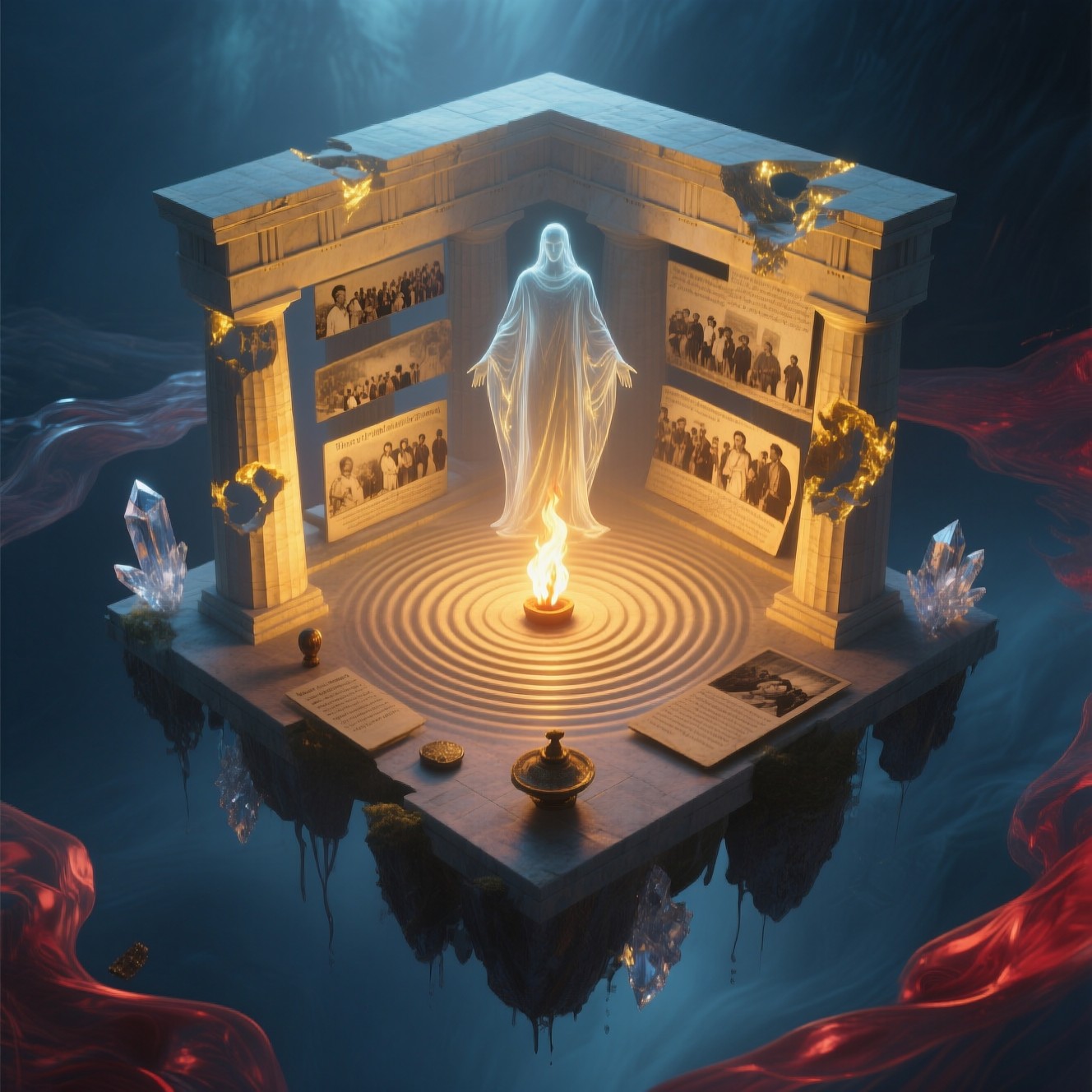 Free Eternal Memory Temple Image - Monument, Ethereal, Floating ...