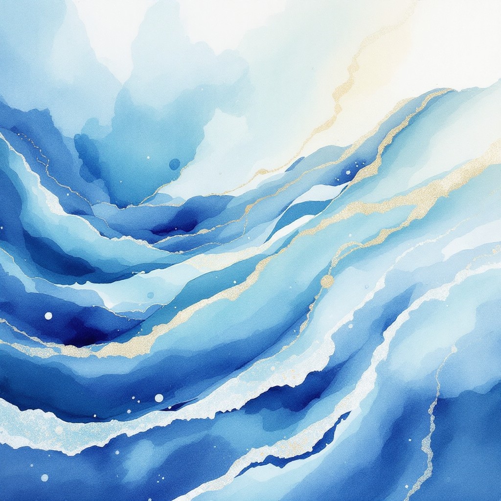 Free Ocean Abstract Art Image - Watercolor, Ocean, Sea | Download at ...