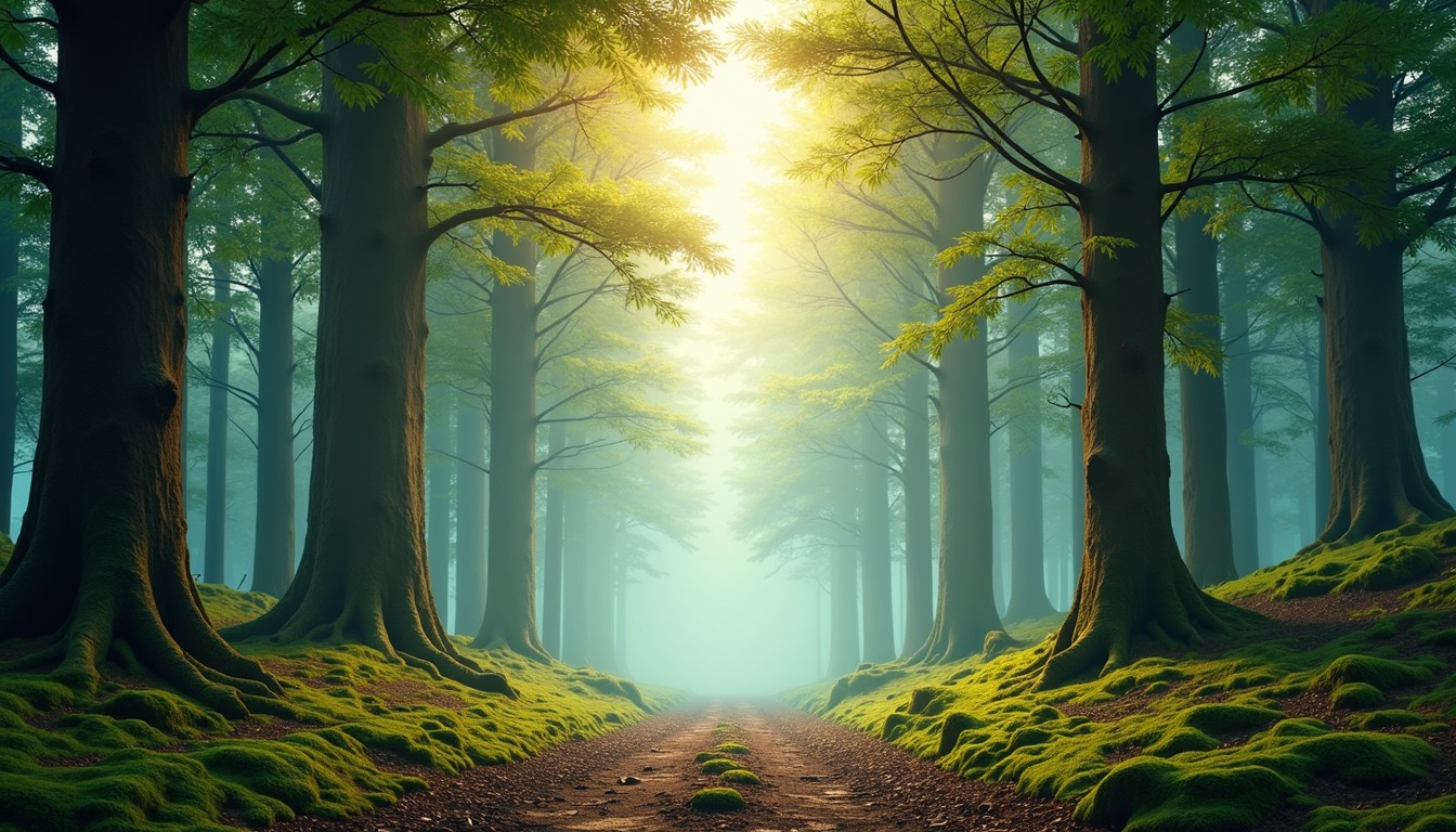 Free Mystical Forest Path Image - Forest, Sunbeams, Path | Download at ...