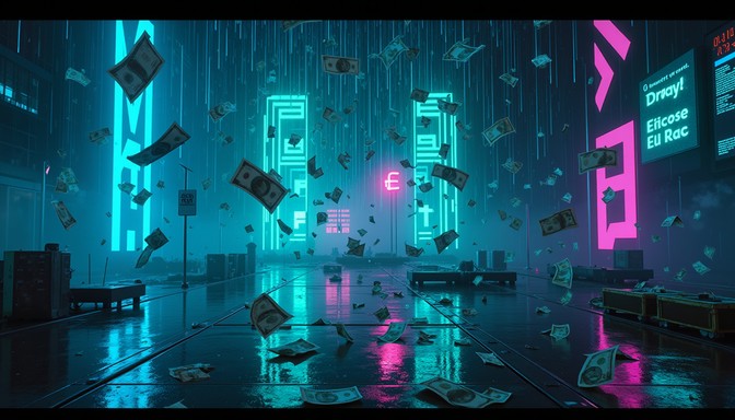 Dripping Realm Free Neon Rain Reflections Image | Download at StockCake