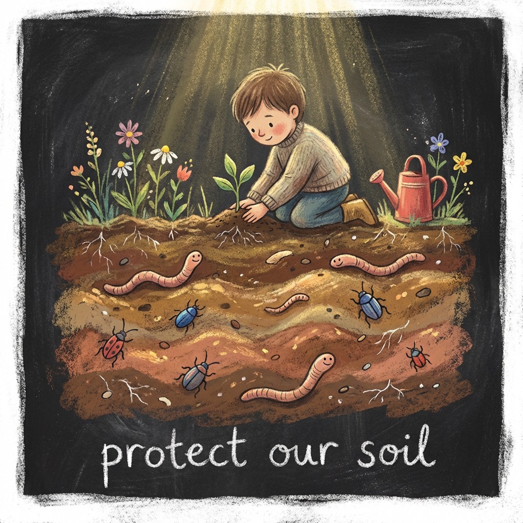 Free Protect Our Soil Image - Illustration, Chalk, Soil | Download at ...