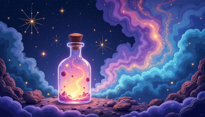 Free Bottled Galaxy Magic Image - Magical, Galaxy, Potion | Download at ...