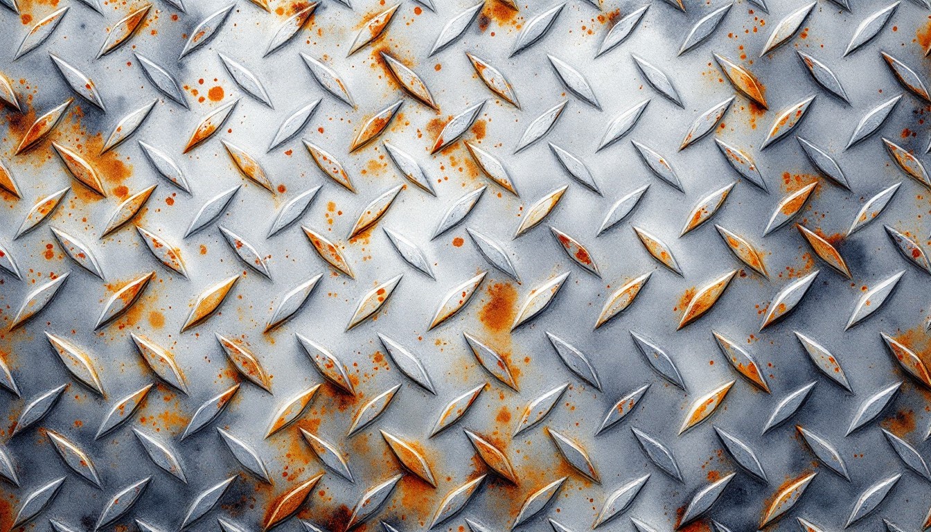 Light Rusted Plate Free Rusted Diamond Plate Image - Watercolor, Metal, Industrial ...