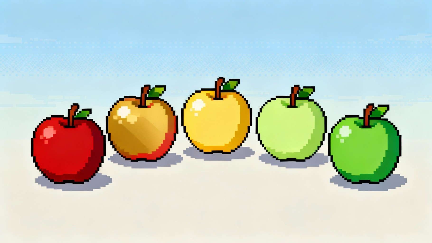 Free Colorful Pixel Apples Photo - Apples, Pixel, Retro | Download at ...