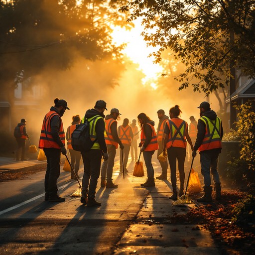 Free Community Morning Heroes Image - Volunteers, Community, Sunrise ...