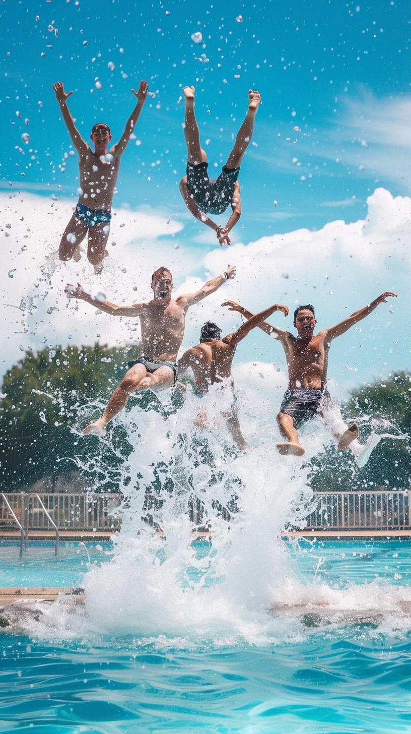 Free Pool Jumping Fun Image - Swimming, Pool, Friends | Download at ...
