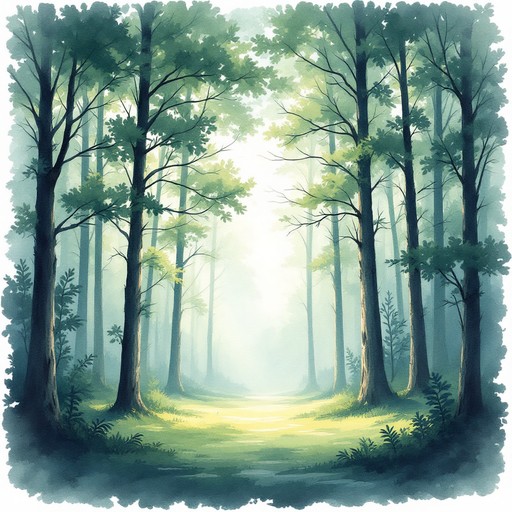 Misty Setting Free Misty Forest Path Photo - Forest, Watercolor, Misty | Download at ...