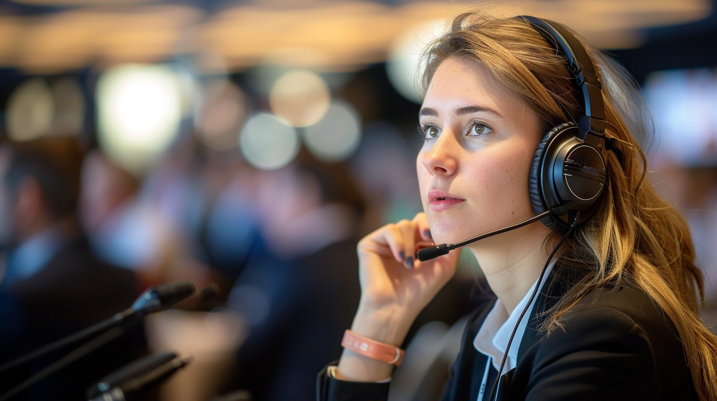 Free Focused call operator Image - Professional, Woman, Headset ...