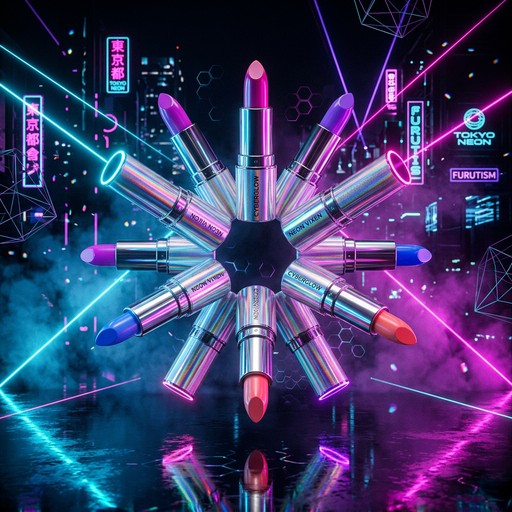 Pyropunk Cosmetics Free Cyberpunk Lipstick Art Image - Cyberpunk, Lipstick, Neon ...