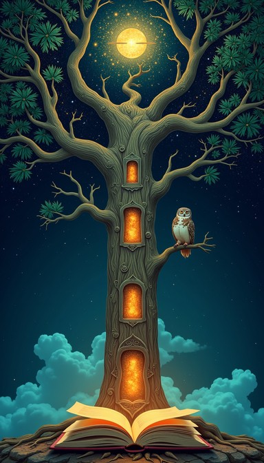 Free Wisdom's Glowing Tree Image - Wisdom, Tree, Owl | Download at ...