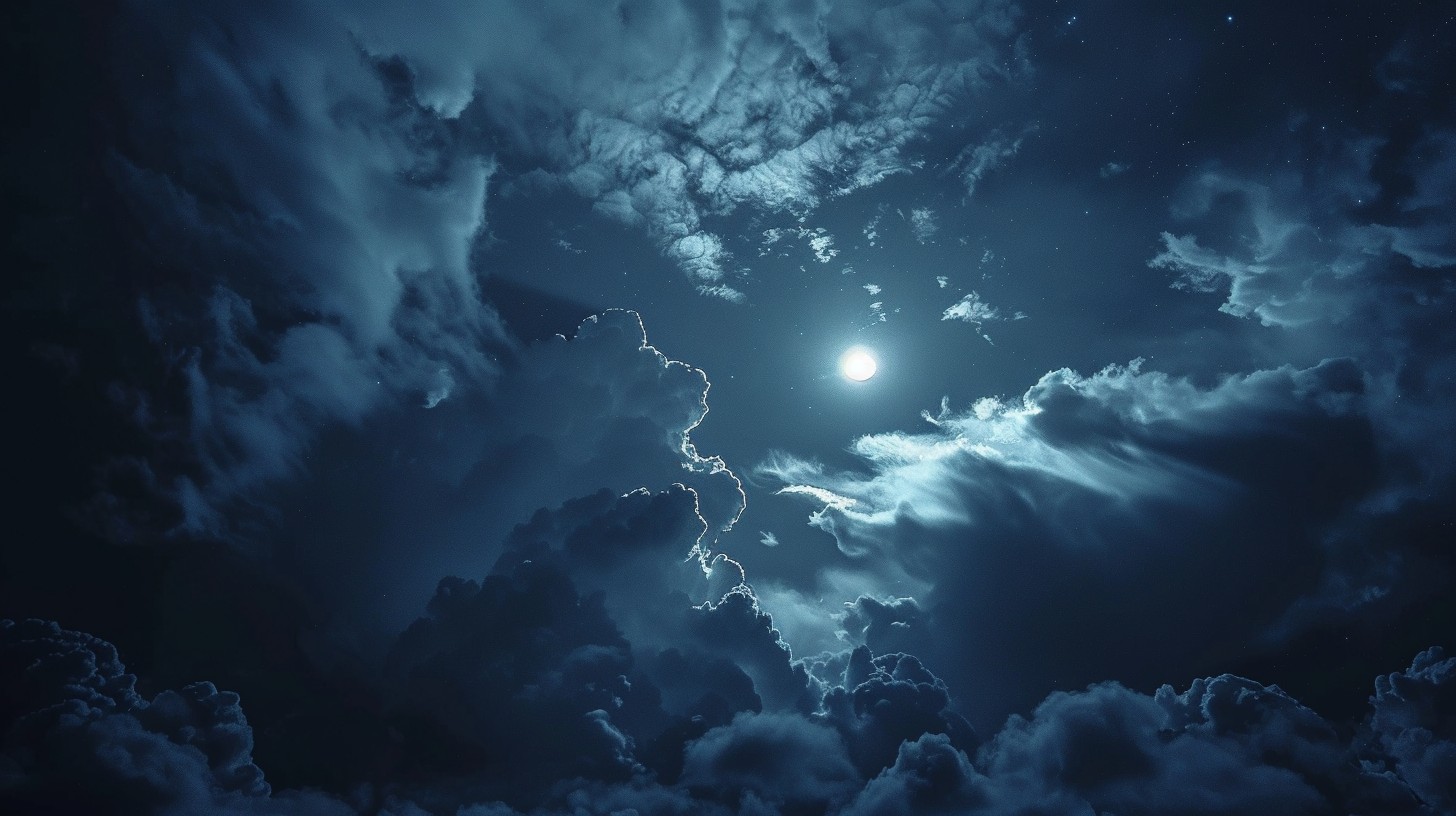 Free Moonlit cloudy night Image - Moon, Clouds, Night | Download at ...