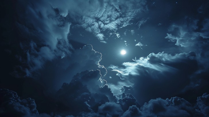 Free Moonlit cloudy night Image - Moon, Clouds, Night | Download at ...