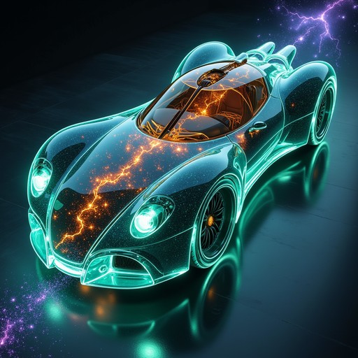 Deep Space Car Color Free Cosmic Liquid Speedster Image - Hypercar, Teal, Futuristic ...