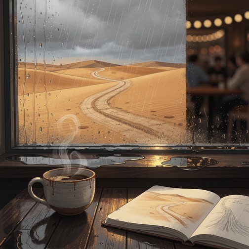 Free Rainy Cafe Solitude Image - Cafe, Coffee, Rain | Download at StockCake