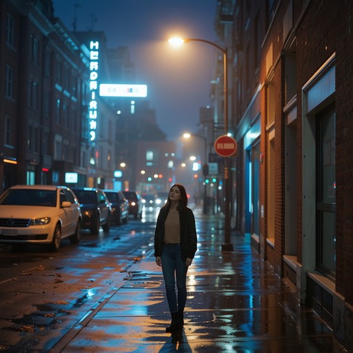 Free Solitary Night Walk Image - Woman, Night, Street | Download at ...