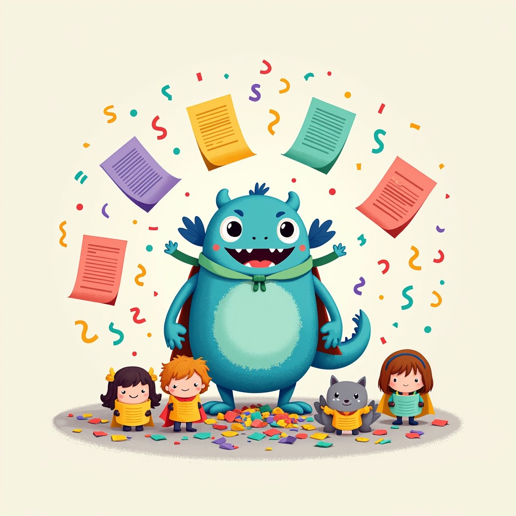 Monster Open Paper Free Paper Monster Friend Image - Monster, Paper, Recycling | Download ...