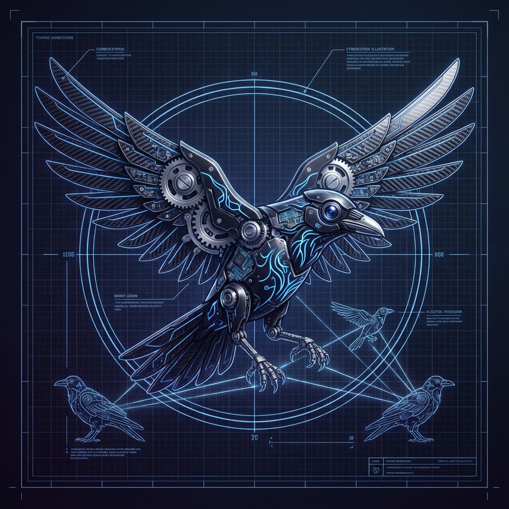 Free Cybernetic Crow Technology Image - Cybernetic, Crow, Mechanical ...