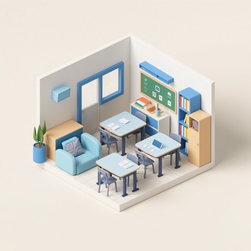 Free Flexible Classroom Design Image - Classroom, Isometric, Modular ...