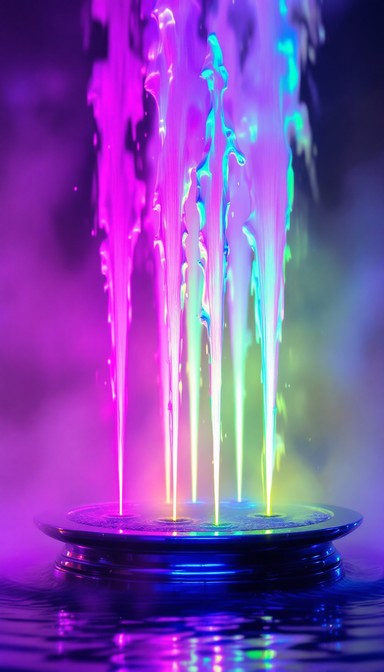 Free Neon Water Dance Image - Cyberpunk, Neon, Holographic | Download ...