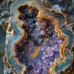 Download Geode Cosmic Glimpse Image - Geode, Crystals, Mineral | StockCake