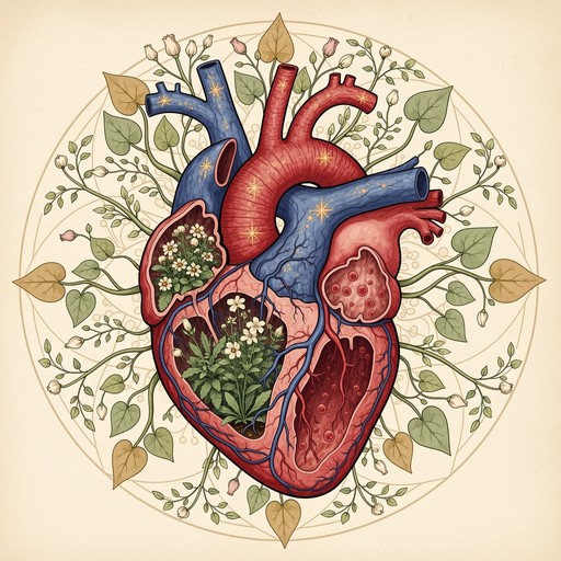 Free Botanical Heart Garden Image - Heart, Botanical, Anatomy ...