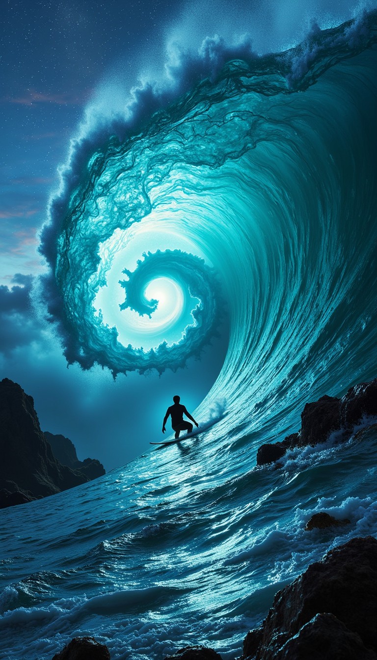 2d Wave Rider Design Free Dimensional Wave Rider Image - Surfer, Wave, Teal | Download at ...