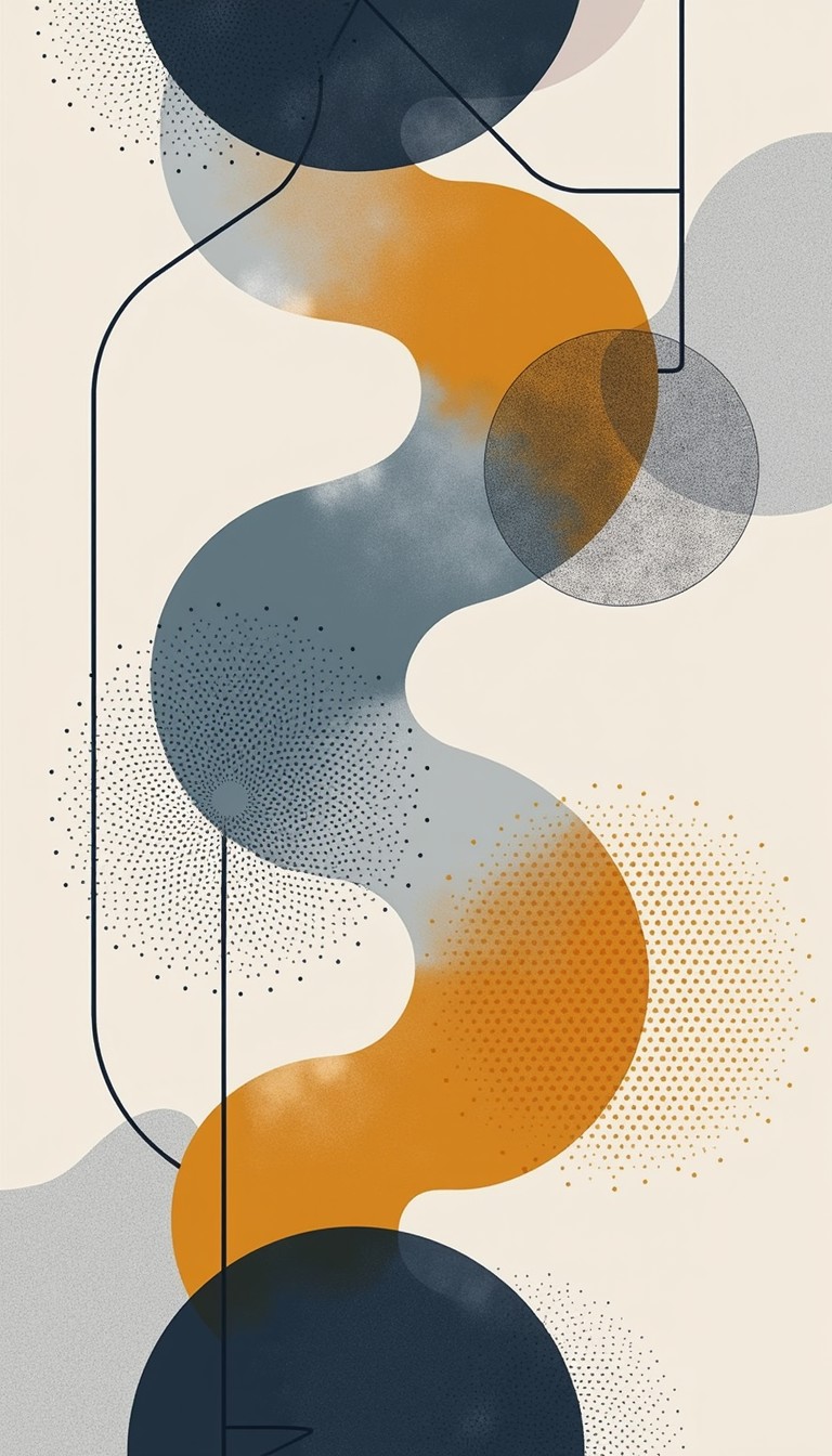 Free Flowing Abstract Forms Image - Abstract, Minimalist, Geometric ...