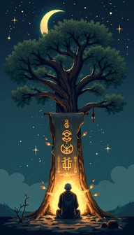 Powerful Wisdomtree Cartoon Free Ancient Wisdom Tree Image - Sage, Wisdom, Tree | Download at StockCake