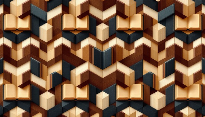 Free Geometric Book Pattern Image - Geometric, Pattern, Books ...