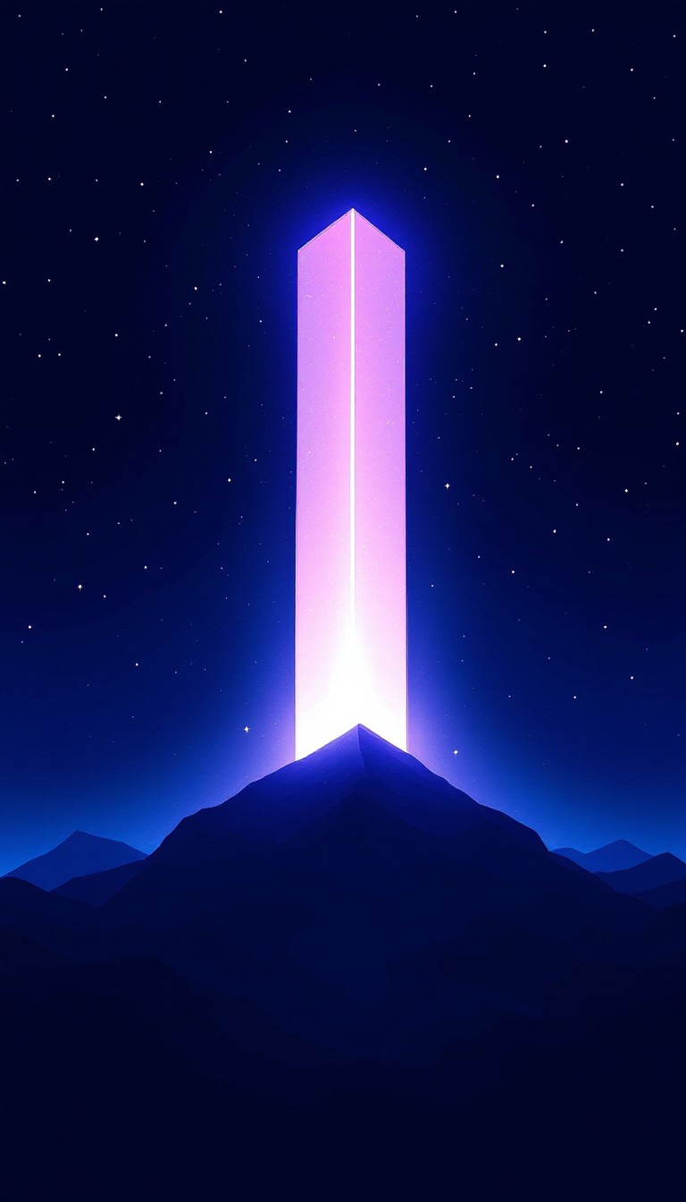 Free Luminous Space Beacon Image - Pixel, Monolith, Space | Download at ...