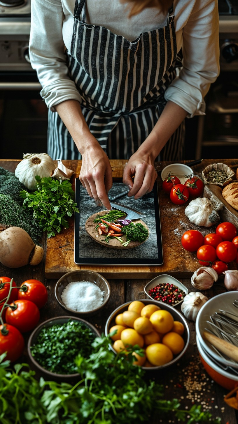 Free Culinary Preparation Scene Image - Cooking, Chef, Vegetables ...