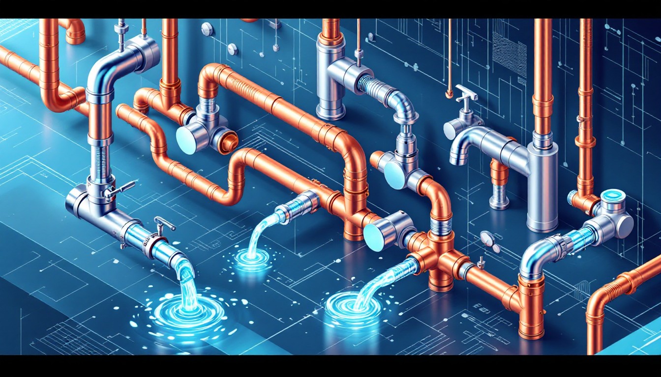 Circulation Copper Download Flowing Copper Networks Image - Plumbing, Copper, Pipes ...